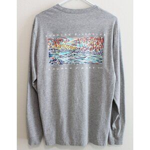 Lauren James "Sunrise Riverside" print long sleeve shirt